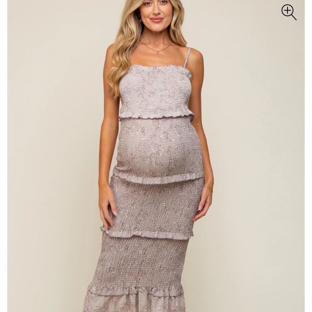 Smocked Maternity Dress